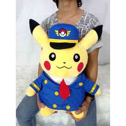 CAPTAIN PIKACHU SOFTTOYS/PLUSHTOYS/KIDSTOYS 50CM 机长皮卡丘娃娃玩具公仔50厘米